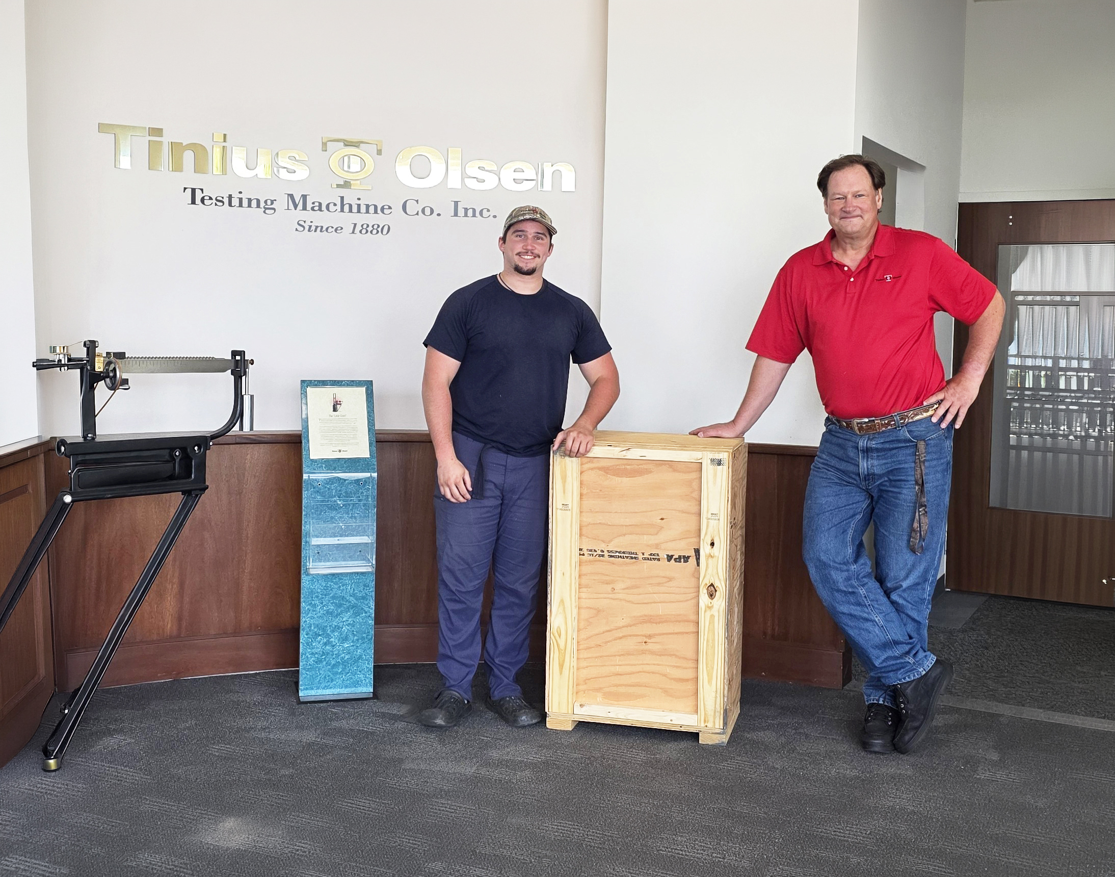 South Dakota Mines’ Century-Old Metal Tester Makes Its Journey Back Home: From Rapid City to Tinius Olsen headquarters in Horsham, Pa